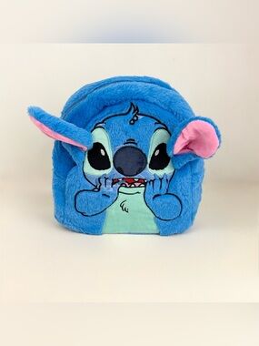 NEW Disney Lilo & STITCH Small Travel Plush Blue Backpack Toddler Child Size New